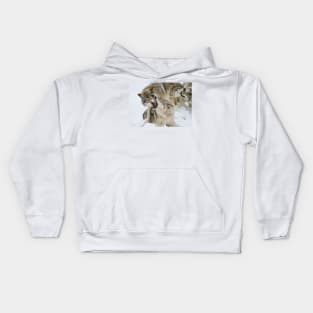 Gray Wolves Kids Hoodie